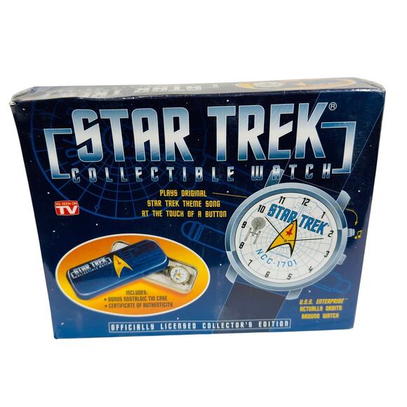 VTG 1998 Star Trek Collectible Watch  As Seen on TV Collector Edition NIB - Picture 1 of 3